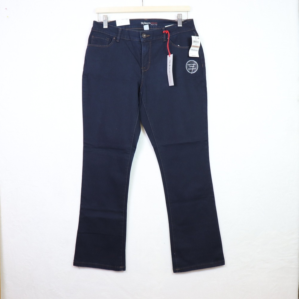 STYLE & CO Dark‎ Blue Curvy Tummy Control Modern Boot Jeans 12PS